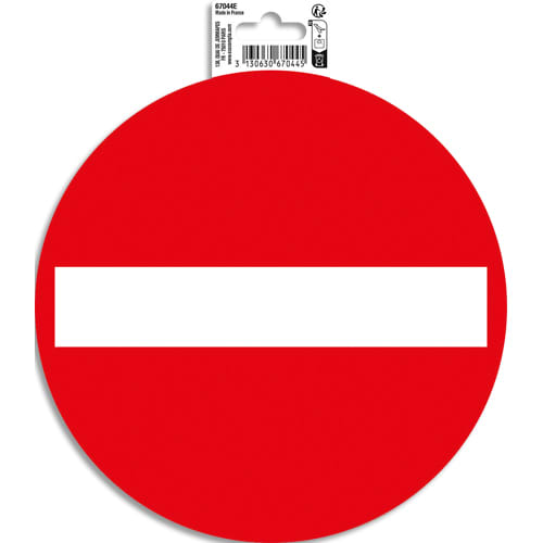 EXA PANN SENS INTERDIT PVC 20 CM 67044E       524E