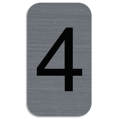 [466528] EXA PLAQ ADH CHIFFRE 4 67184E       999W