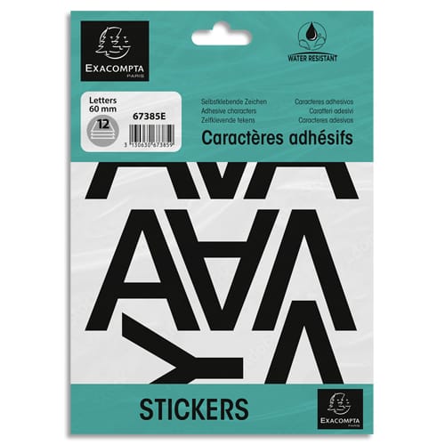 [466552] EXA POCH LETTRES ADH DE A/Z 60MM 67385E       999W