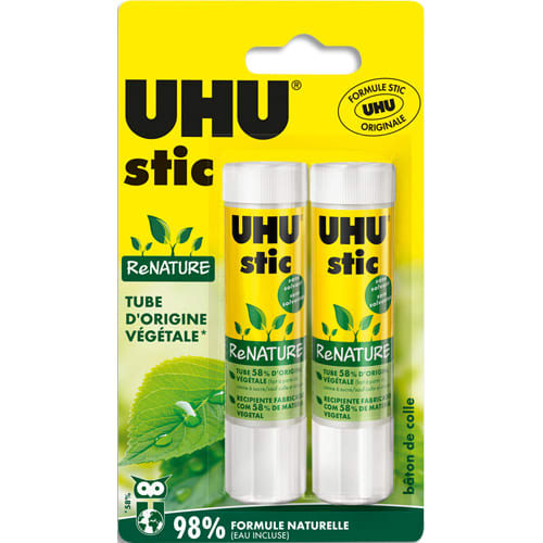 [466691] UHU BS/2 STICS COLLE RENATURE 21G 37775       329B