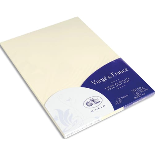 LALO ET/25F A4 210G VERGE IVOIRE 41016L
