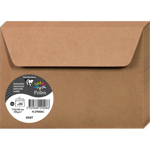 [467003] CLF P/20 ENV 114X162 POLLEN KRAFT 29006C