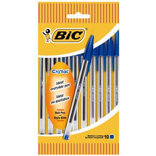 [467351] BIC E/10 STYLO BILLE CRISTAL BLEU 516352       275C