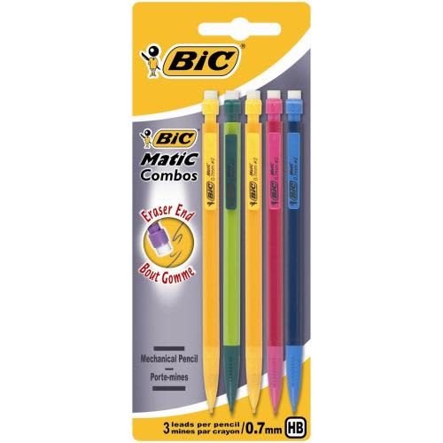 BIC BL/5 PORTE MINE MATIC FUN ASS 880410