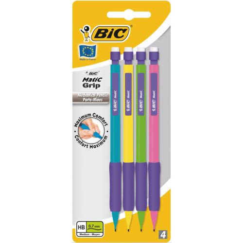 BIC BL/4 PORTEMINE MATIC GRIP ASS 880409