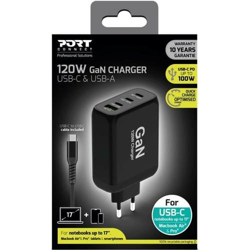 [467972] PCN CHARGEUR GAN 4P 120W 900107