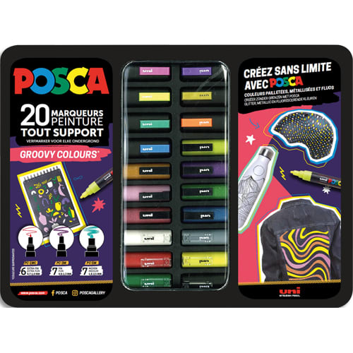 POSC MALETTE GROOVY COLOURS METAL/20 016       999W