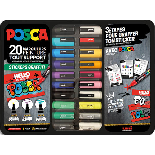 POSC MALETTE STICKERS GRAFF METAL/20 017       313B