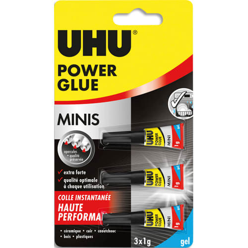 [468177] UHU BL/3 POWER GLUE MINI GEL 1G 9000007       333F