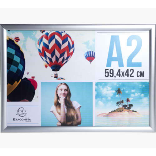 [468619] EXA CADRE MURAL A2 ALUMINIUM 8294358D       999W