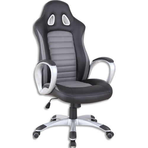 [468844] SIE FAUTEUIL STRIKE PU N/G ART0110-006