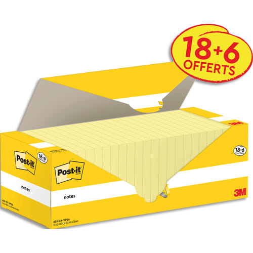 [469059] POS 24 BLOCS NOTE 76X127MM JAUNE BP1351       369A