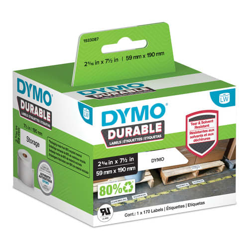 [480709] DYM 170 ETIQUETTE 59X190MM BLAN 1933087       141A