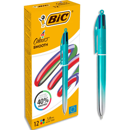 BIC BILLE 4C SMOOTH VERT IRRISE 524092       273E