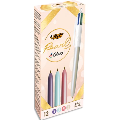 BIC BILLE 4C PEARL ASSORTIS 522514       272D