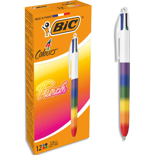 BIC BILLE 4C ARCENCIEL PUNCH SOFT 528018       272B