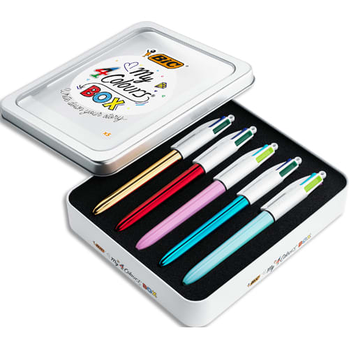 BIC COFFRET METAL 5BILLE 4C SHINE 967279       265B
